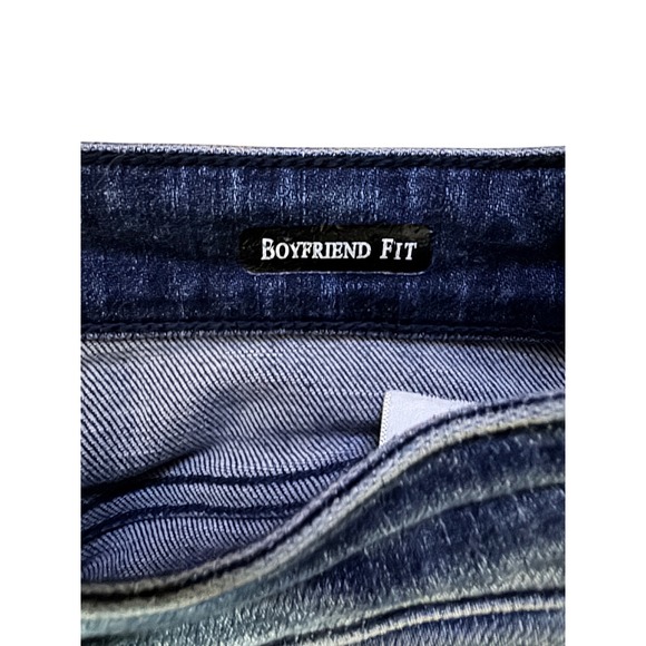 Judy Blue Boyfriend Fit Distressed Jeans Dark Wash 9/29 Destroyed Denim Women's - Picture 8 of 9